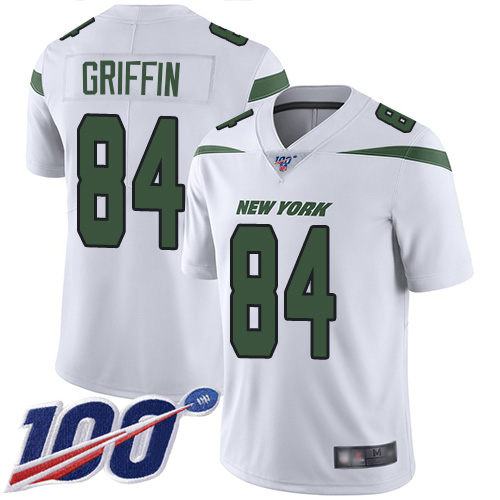 New York Jets Limited White Youth Ryan Griffin Road Jersey NFL Football #84 100th Season Vapor Untouchable->women nfl jersey->Women Jersey